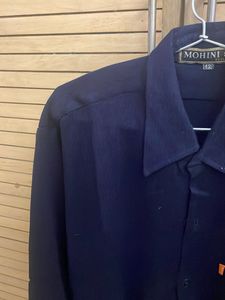 Men’s Woolen Navy Blue Shirt, 42