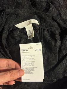 H&M Black Lace Top with Tag