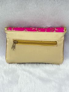 Royal Bloom Clutch – Pink &amp; Gold Edition