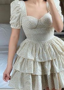 Floral Tiered Mini Dress