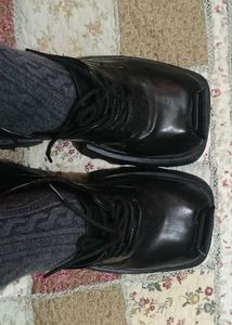 Chunky Gothic Platform Derby Shoes