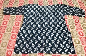 🖤Black Charm Printed Cotton Kurti – Everyday