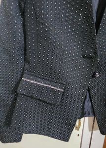 Madame Black Polka Dots Beauty Jacket