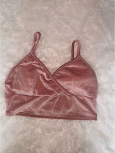 Pink Velvet Cami Top