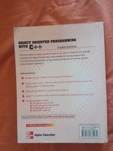 Object Oriented Programming with C++