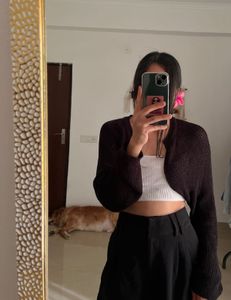 Black Long Sleeves Bolero SHRUG
