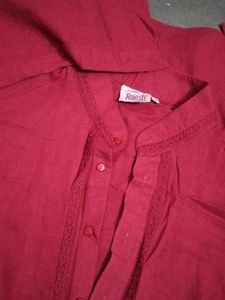 Elegant Men's Maroon Kurta