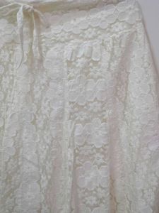 White Lace Skirt