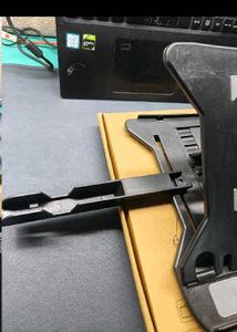 Laptop stand with phone/tablet holder