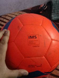 Orange and Blue Soccer Ball