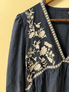 Zara Embroidered Top