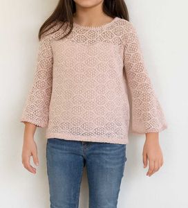 Trendy Nude Lace Top