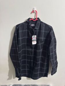 Men&#39;s Black Checked Shirt