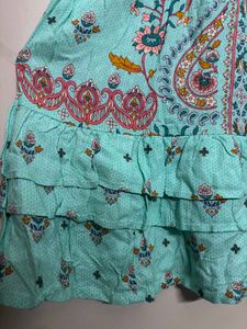 Teal Paisley Print Sundress