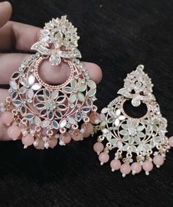Elegant Mirror-Work Earrings