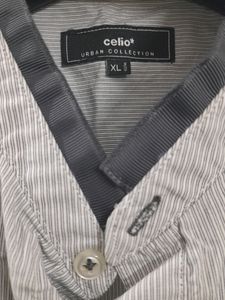 Celio XL Sized Chinese Collar Shirt
