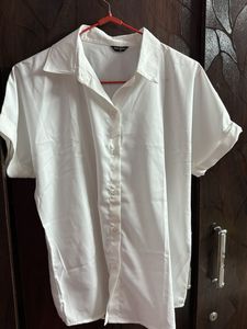 White Button-Down Short Sleeve