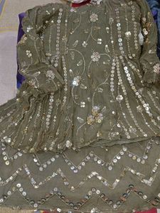Pure Chiffon Heavy Mastani Dress For Girl
