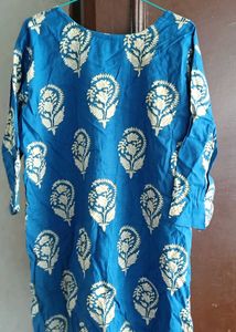 Elegant Blue Printed Kurti 💙