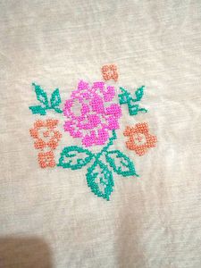Floral Print Saree with Tassels