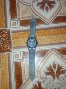 Stylish Blue Denim Watch
