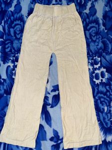 Linen Straight Fit Plazo For Girls