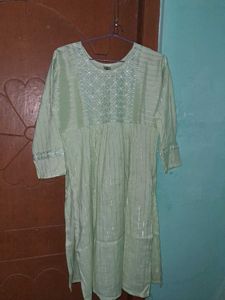 Green Embroidered Top - XL