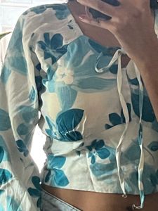 Zara Floral Print Crop Top