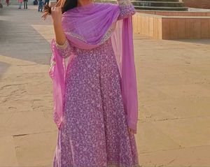 Cotton Anarkali Suit Set