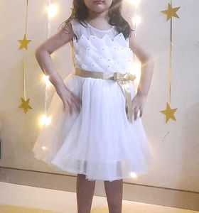 White Fairy Girls Dress