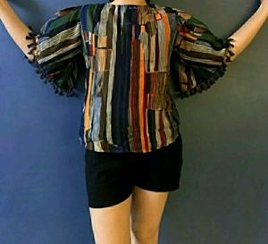 Striped Print Top
