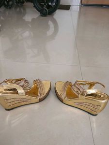 Golden Flats &amp; Sandals