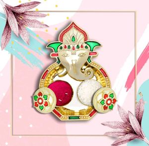 Decorative Pooja Thali Set Pack Of 2