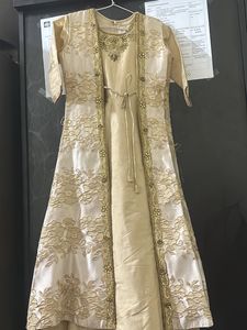 Beautiful Gown Dress With Shrug For 8 to 10 Years Girl