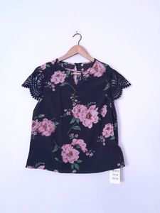 Black Printed Top (Women's)
