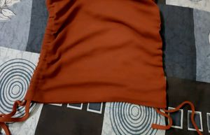 Women Bodycon Mini Brown Dress