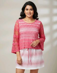 Pink Lace Detail Dress 4xl