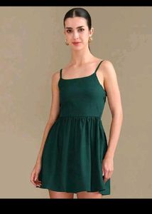 beautiful shein ❤️👉 Green Mini Dress