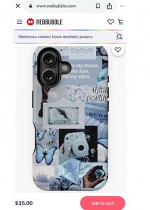 Blue-themed collage Case for iPhone 13 Pro max