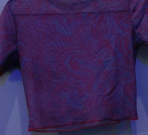 Swirl Pattern Mesh Top