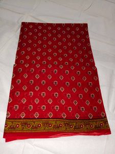 Red Floral Print Fabric
