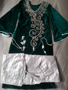 New Dress Hand Zari Work Embroidery Wor