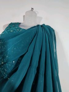 Turquoise Blue Top And Palazzo (Women&#39;s)