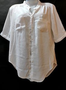 High Low Semi Transparent White Shirt