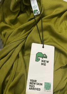 Newme Lime Green High Neck Maxi Dress