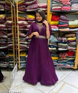 New Stayle Beautiful Women Gown Dress Inpoted Dres