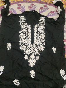 Black Embroided kurta