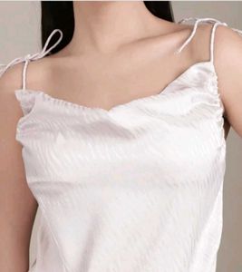Elegant White Cami Top SHEIN