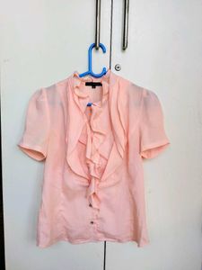Cutesy Baby Pink Ruffled Top