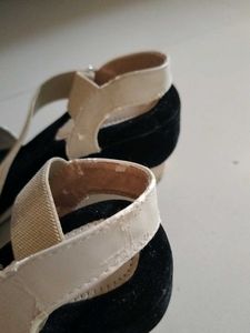Elegant Beige-Strap Block Heels